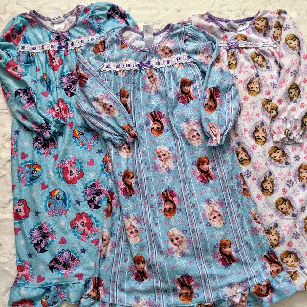 SOLD Bundle of 3 Disney Nightgowns
